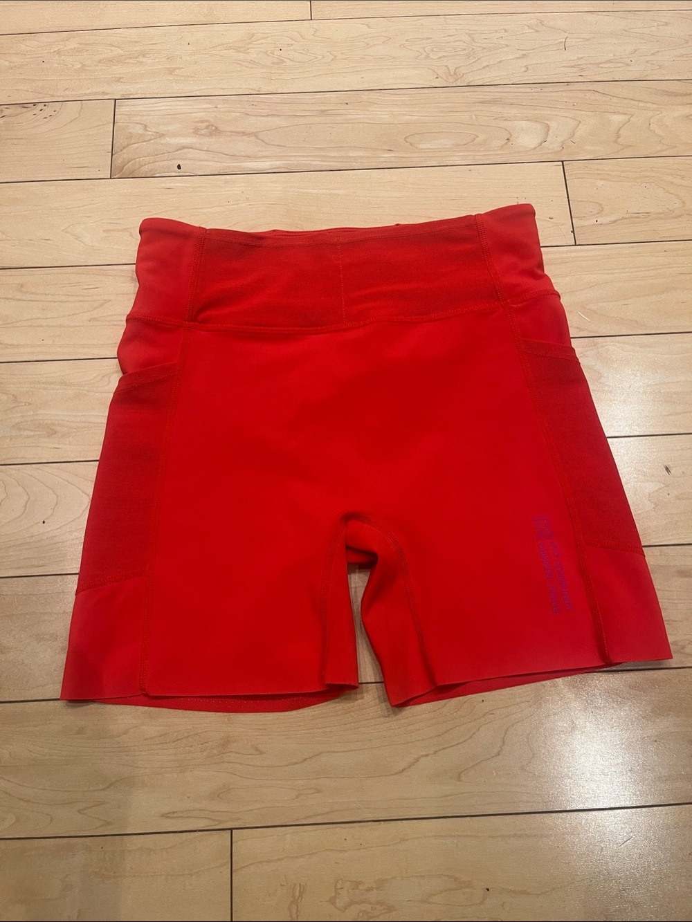 (Small) High-Waist Red Women’s Performance Shorts